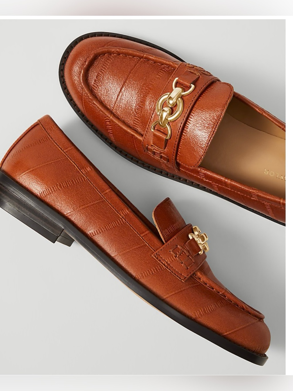 New Ann Taylor Weekend Horsebit Leather Loafer
